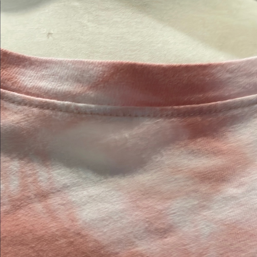 Time and Tru Pink and White Long Sleeve Boxy Sweatshirt - Picture 7 of 10